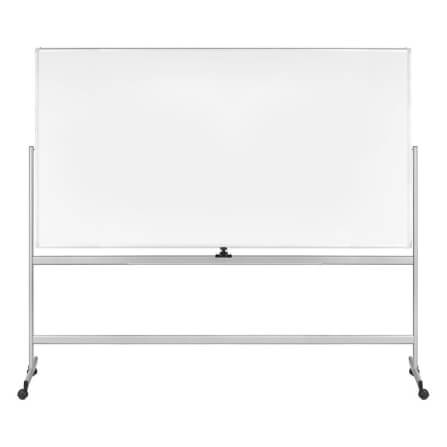 กระดานไวท์บอร์ดขาตั้ง 2 หน้า MEDILA รุ่น WB03-90-180-WH ขนาดกระดาน 90*180 ซม. พลิกกระดานในตัวได้_1